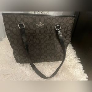 Cloth used Coach bag.